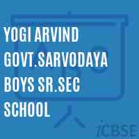 Yogi Arvind Govt.Sarvodaya Boys Sr.Sec School Logo
