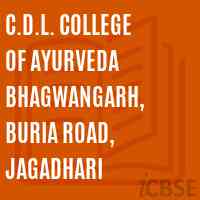 C.D.L. College of Ayurveda Bhagwangarh, Buria Road, Jagadhari Logo