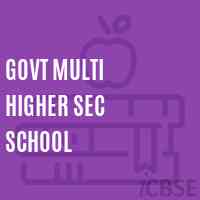 Govt Multi Higher Sec School Logo