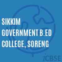 Sikkim Government B.Ed College, Soreng Logo