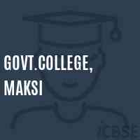 Govt.College, Maksi Logo