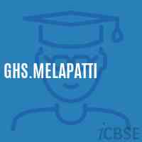 Ghs.Melapatti Secondary School Logo