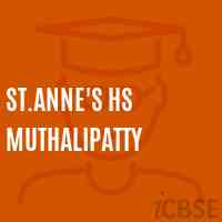 St.Anne'S Hs Muthalipatty Secondary School Logo