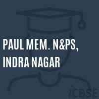 Paul Mem. N&ps, Indra Nagar Primary School Logo