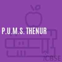 P.U.M.S. Thenur Middle School Logo