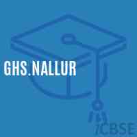 Ghs.Nallur Secondary School Logo