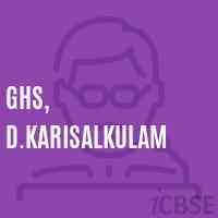 Ghs, D.Karisalkulam Secondary School Logo