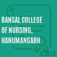Bansal College of Nursing, Hanumangarh Logo