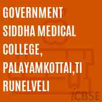 Government Siddha Medical College, Palayamkottai,Tirunelveli Logo