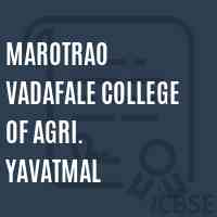 Marotrao Vadafale College of Agri. Yavatmal Logo