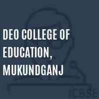 Deo College of Education, Mukundganj Logo