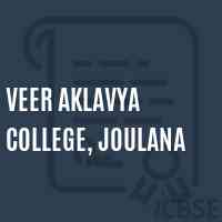 Veer Aklavya College, Joulana Logo