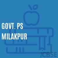 Govt. Ps Milakpur Primary School Logo