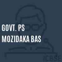 Govt. Ps Mozidaka Bas Primary School Logo
