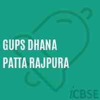 Gups Dhana Patta Rajpura Middle School Logo