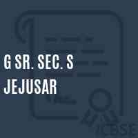 G Sr. Sec. S Jejusar High School Logo