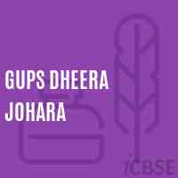 Gups Dheera Johara Middle School Logo