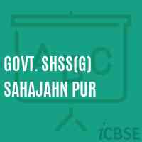 Govt. Shss(G) Sahajahn Pur High School Logo