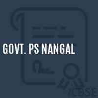Govt. Ps Nangal Primary School Logo