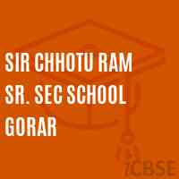 Sir Chhotu Ram Sr. Sec School Gorar Logo