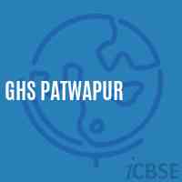 Ghs Patwapur Secondary School Logo