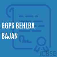 Ggps Behlba Bajan Primary School Logo