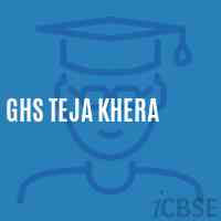 Ghs Teja Khera Secondary School Logo