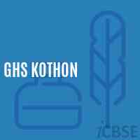 Ghs Kothon Secondary School Logo