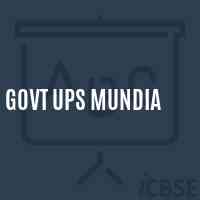 Govt Ups Mundia Middle School Logo