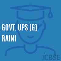 Govt. Ups (G) Raini Middle School Logo