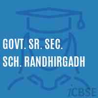 Govt. Sr. Sec. Sch. Randhirgadh High School Logo