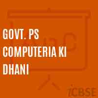 Govt. Ps Computeria Ki Dhani Primary School Logo