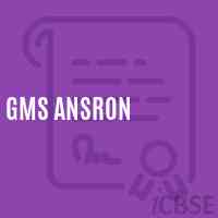 Gms Ansron Middle School Logo