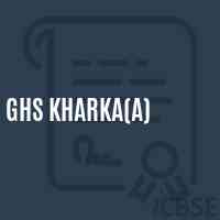 Ghs Kharka(A) Secondary School Logo