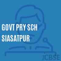 Govt Pry Sch Siasatpur Primary School Logo