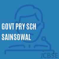 Govt Pry Sch Sainsowal Primary School Logo
