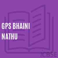 Gps Bhaini Nathu Primary School Logo