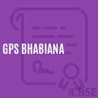 Gps Bhabiana Primary School Logo
