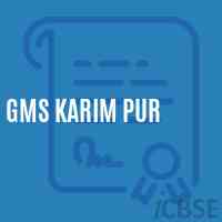 Gms Karim Pur Middle School Logo