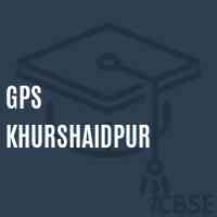 Gps Khurshaidpur Primary School Logo