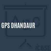 Gps Dhandaur Primary School Logo