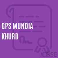 Gps Mundia Khurd Primary School Logo