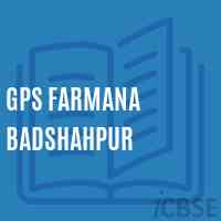 Gps Farmana Badshahpur Primary School Logo