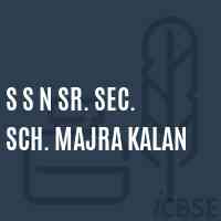 S S N Sr. Sec. Sch. Majra Kalan Senior Secondary School Logo