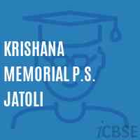 Krishana Memorial P.S. Jatoli Primary School Logo
