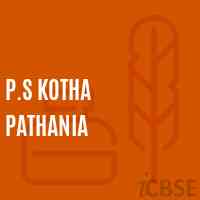 P.S Kotha Pathania School Logo