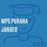 Mps Purana Jander Middle School Logo
