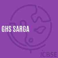 Ghs Sarga Secondary School Logo