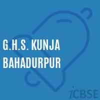 G.H.S. Kunja Bahadurpur Secondary School Logo
