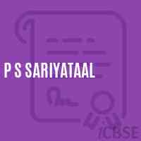 P S Sariyataal Primary School Logo